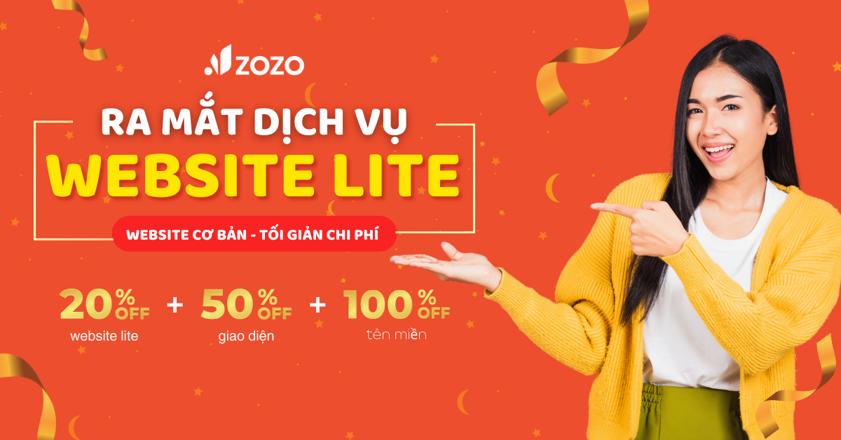 Zozo ra mắt gói Website Lite - Website cơ bản, tối giản chi phí
